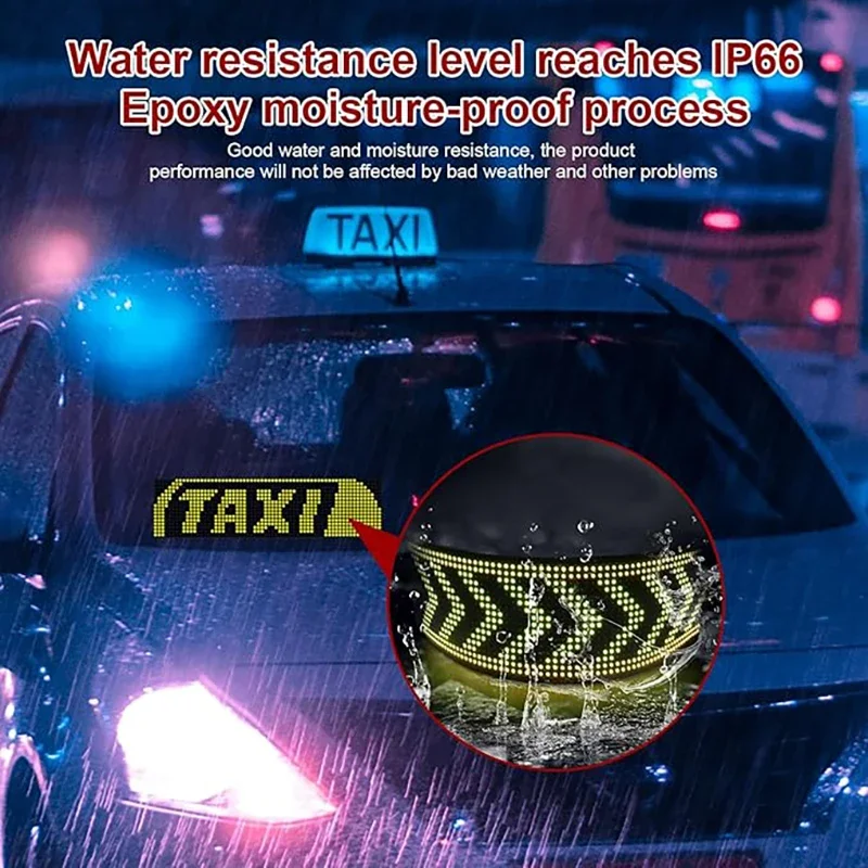 Devil's Eye LED Matrix Pixel Panel Bright Advertising LED Signs Bluetooth App Control Logo Light DIY Car Pattern Animation - Image 5