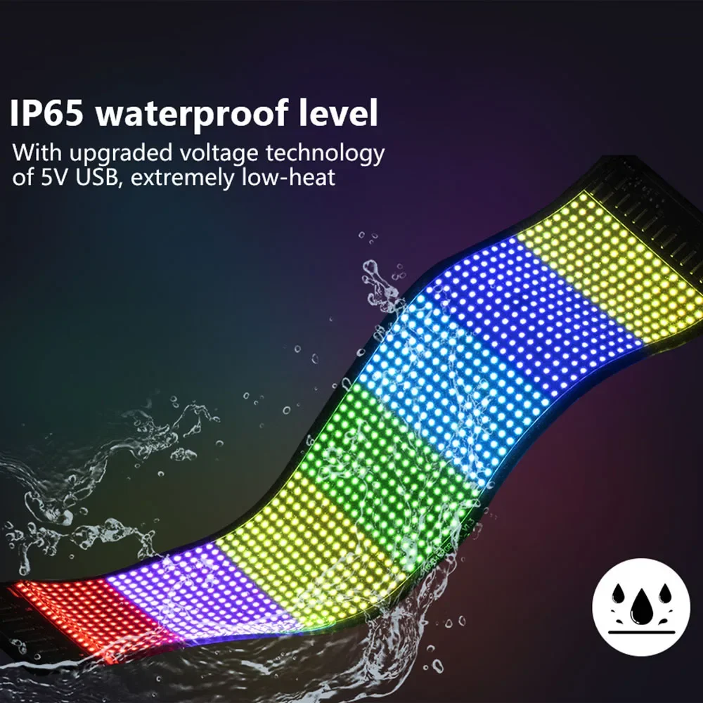 Devil's Eye LED Matrix Pixel Panel Bright Advertising LED Signs Bluetooth App Control Logo Light DIY Car Pattern Animation - Image 3